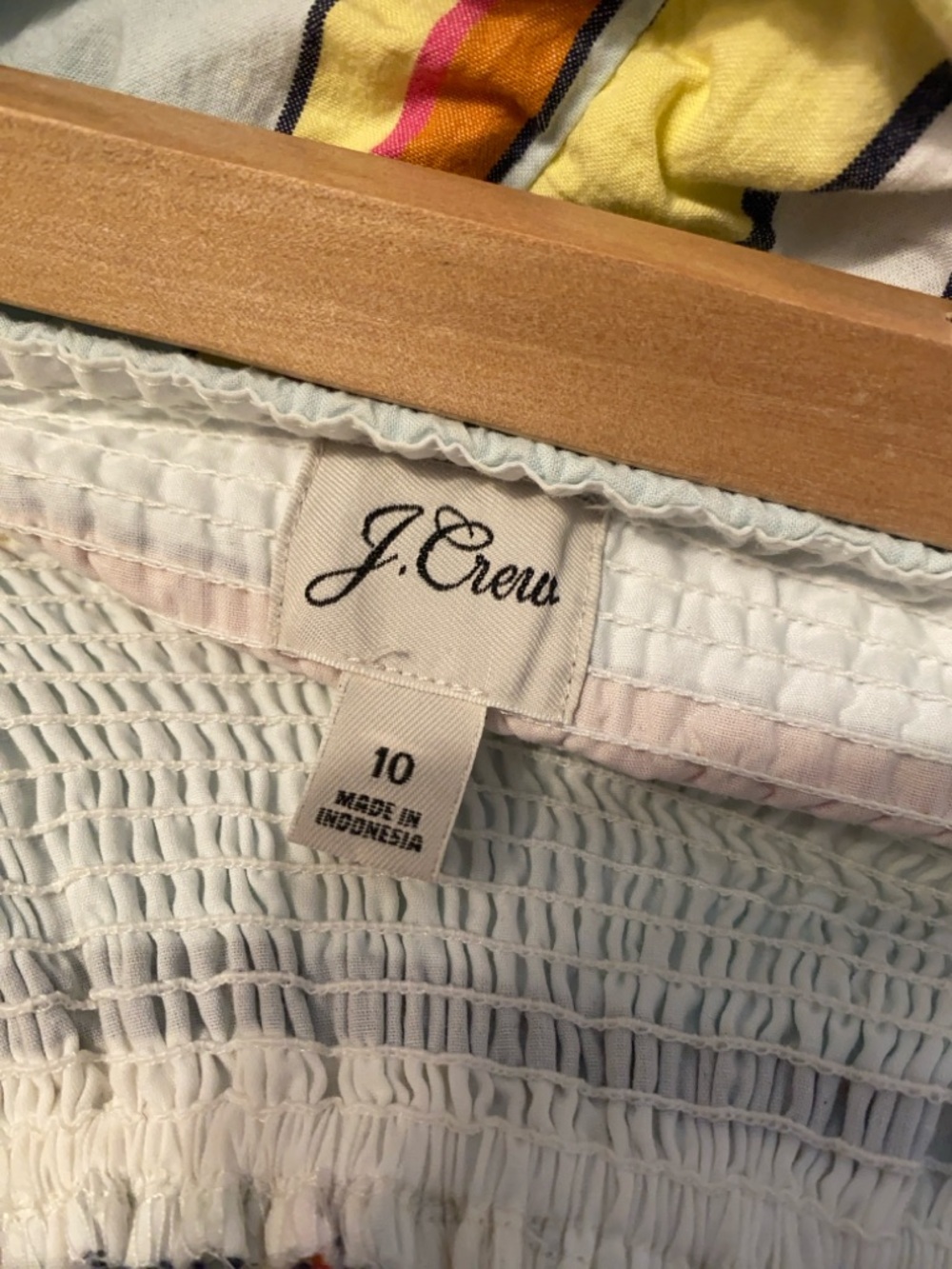 J. Crew Striped Ruffle Maxi Dress in Blue/Pink/Yellow/Orange. Size 10. - Picture 6 of 6